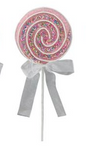 13.75"L GLITTER LOLLIPOP-choose 1 Pink, Blue, Lime, Lavendar