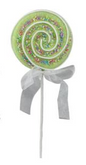 13.75"L GLITTER LOLLIPOP-choose 1 Pink, Blue, Lime, Lavendar