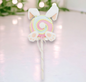 Pink Bunny Lollipop Pick