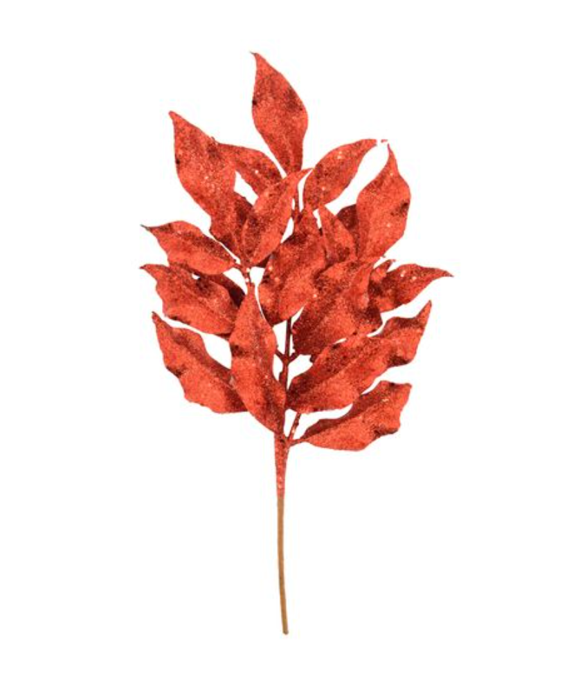 GLITTER LEAF PICK H12 RED