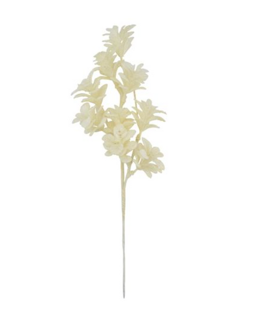 GLITTER BOXWOOD PICK H14 WHITE