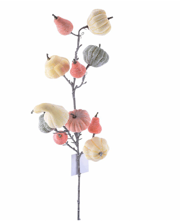 30" PUMPKIN GOURD SPRAY MIXED