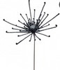 32" GLITTER SPIDER FLOWER Black/Silver