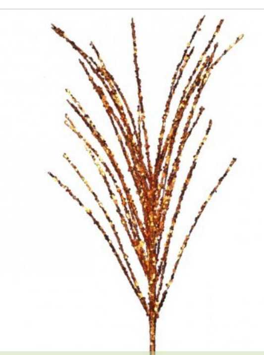 28" SEQUIN GLITTER SPRAY orange