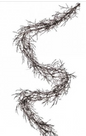 72" GLITTER BRANCH GARLAND Black