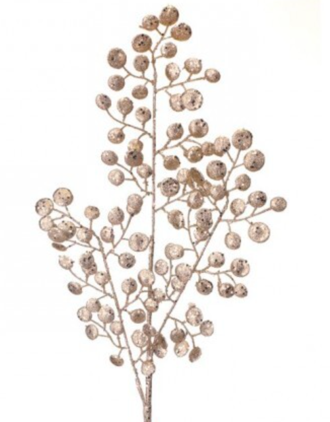 29" GLITTER MINI DISC SPRAY CHAMPAGNE