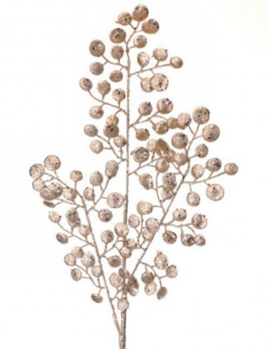 29" GLITTER MINI DISC SPRAY CHAMPAGNE