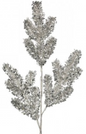 30" GLITTER/SEQUIN ANGEL PINE SPRAY SILVER