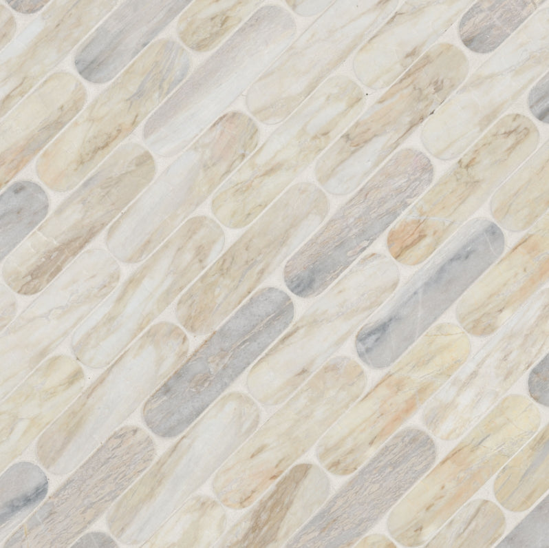 Angora Ellipse Polished Tile