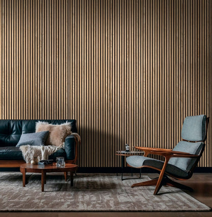 Natural Acoustic Wood Slat Wall Panels