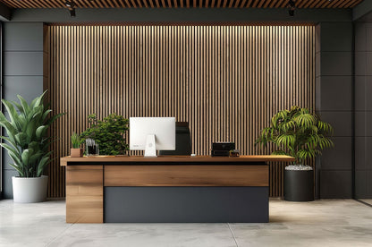 Natural Acoustic Wood Slat Wall Panels