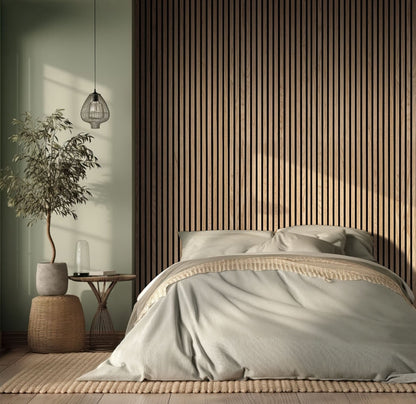 Natural Acoustic Wood Slat Wall Panels