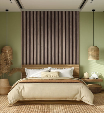 Tawny Acoustic Wood Slat Wall Panels