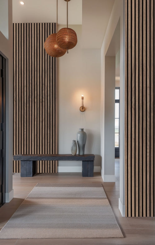 Tawny Acoustic Wood Slat Wall Panels