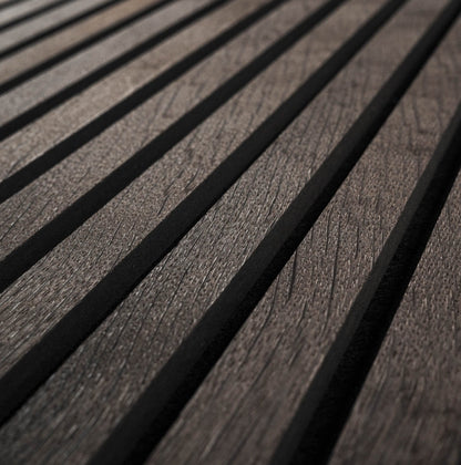 Umber Acoustic Wood Slat Wall Panels
