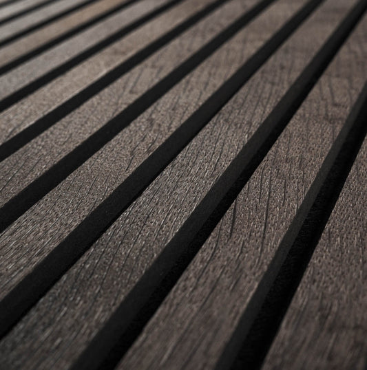 Umber Acoustic Wood Slat Wall Panels