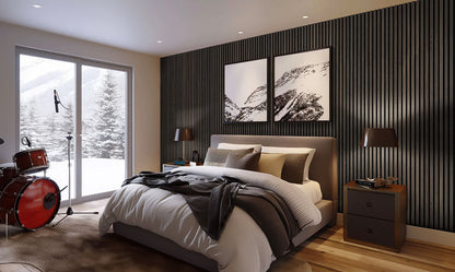 Umber Acoustic Wood Slat Wall Panels
