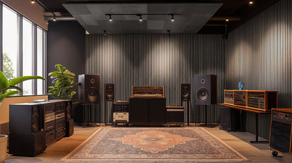 Umber Acoustic Wood Slat Wall Panels