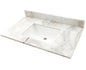 Arabesque Carrara Vanity Top With Sink
