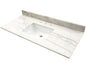Arabesque Carrara Vanity Top With Sink
