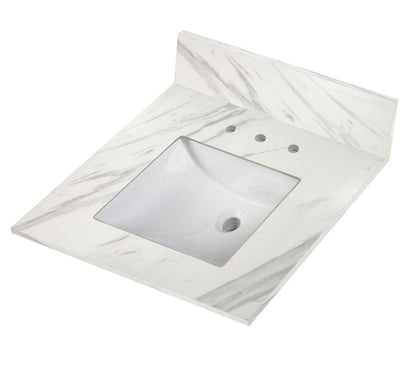 Calacatta Lumas Vanity Top With Sink