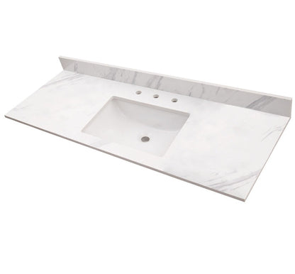 Calacatta Lumas Vanity Top With Sink
