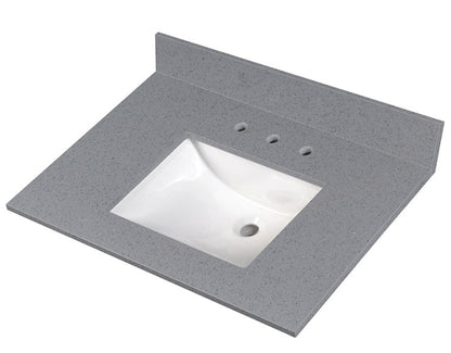 Sparkling Gray Vanity Top With Sink