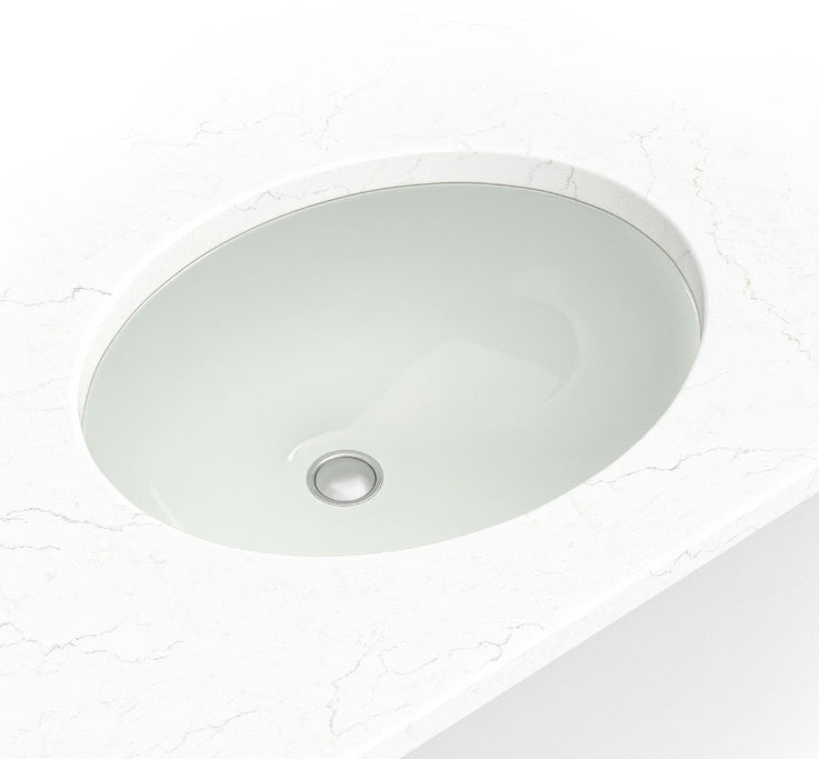 Vanity Bisque Oval Porcelain Sink 1714