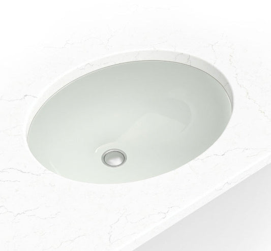 Vanity Bisque Oval Porcelain Sink 1714