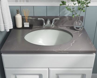 Vanity Bisque Oval Porcelain Sink 1714