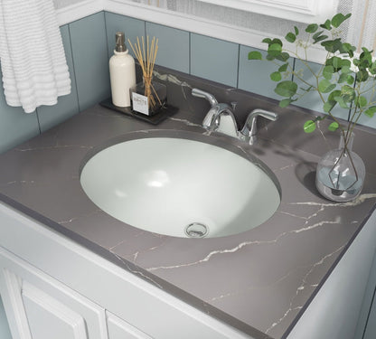 Vanity Bisque Oval Porcelain Sink 1714