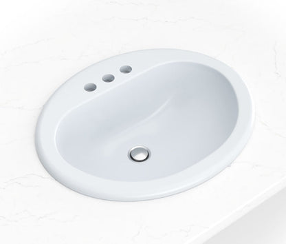 Overmount White Oval Sink 2118