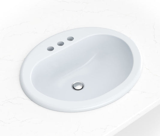 Overmount White Oval Sink 2118