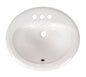 Overmount White Oval Sink 2118