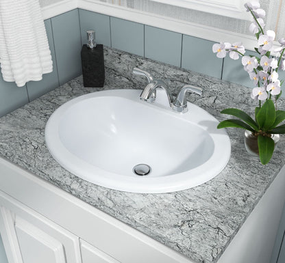 Overmount White Oval Sink 2118