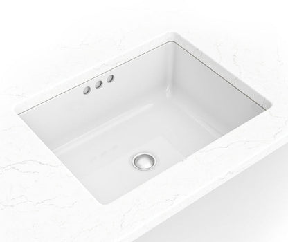 Undermount White Rectangle Porcelain Sink 2015 Flat