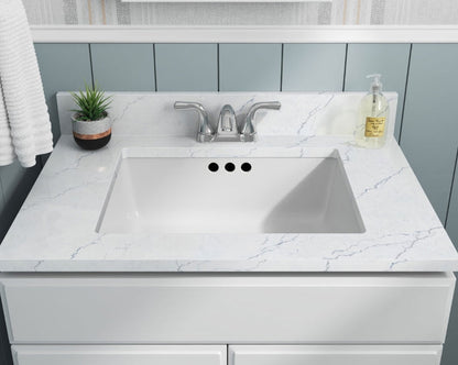 Undermount White Rectangle Porcelain Sink 2015 Flat
