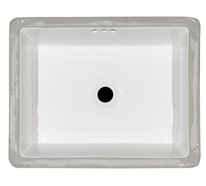 Undermount White Rectangle Porcelain Sink 2015 Flat