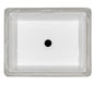Undermount White Rectangle Porcelain Sink 2015 Flat