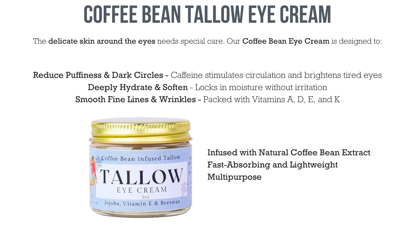 Coffee Infused Tallow Eye Cream