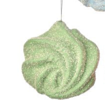 6" FOAM FROSTING ORNAMENT 4/AST Choose Pink,Mint, Purple or Blue