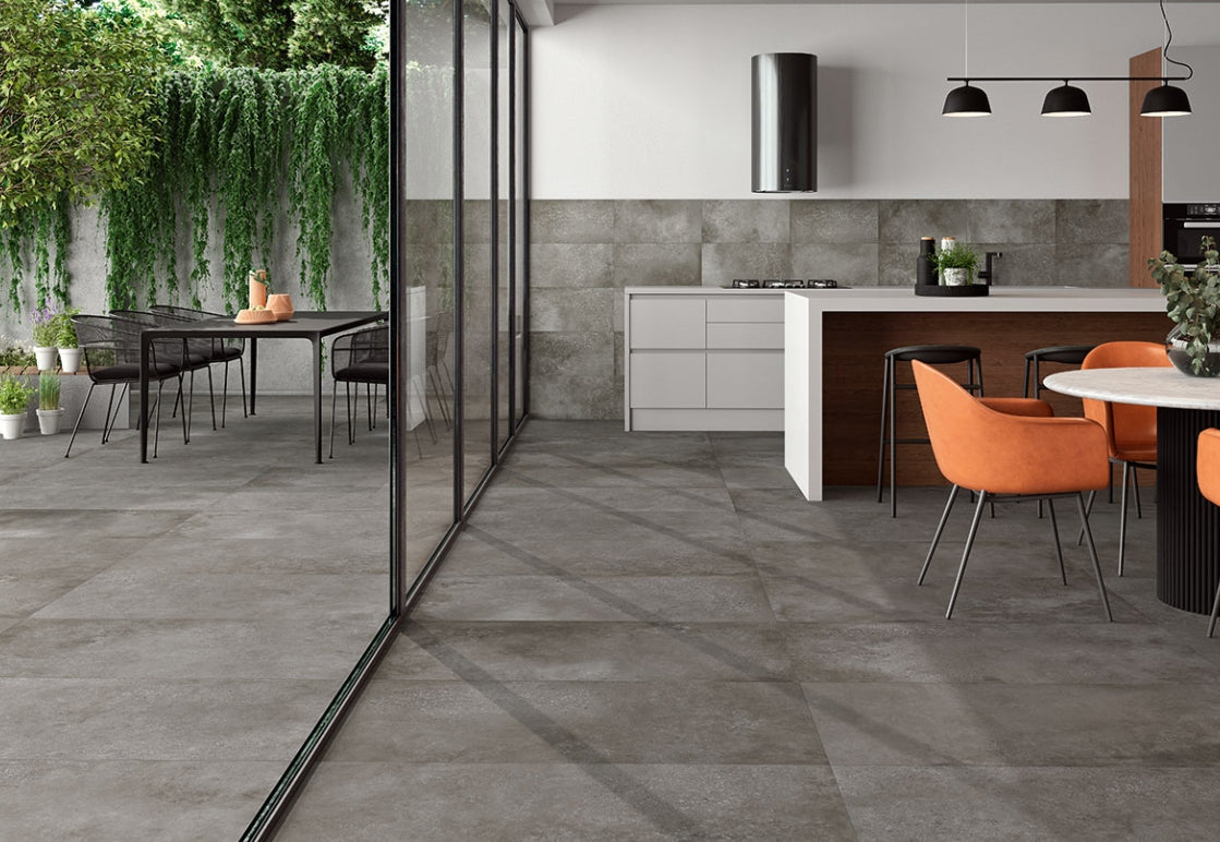 Traktion Calypso Graphite Porcelain Tile
