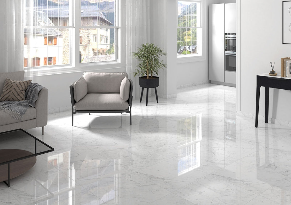 Kaya Carrara Bianco Porcelain Tile