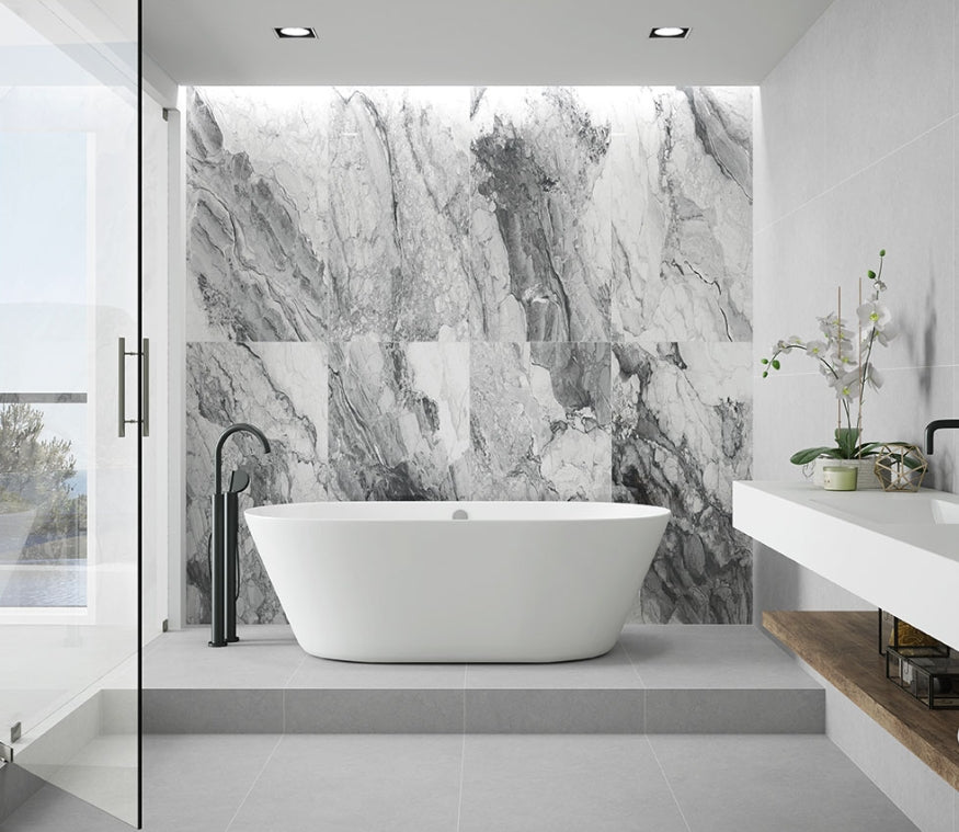 Kaya Onda Gray Porcelain Tile
