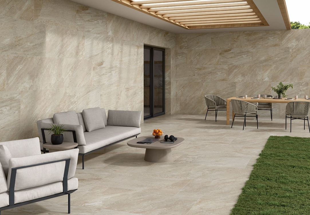 Traktion Stowe Desert Amber Porcelain Tile