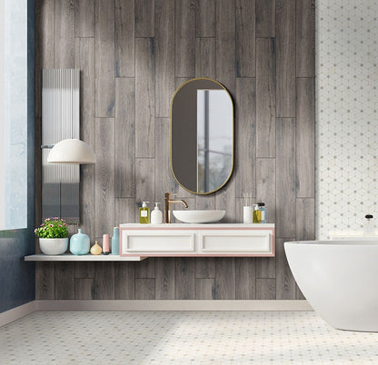 Antoni Gris Porcelain Wood Tile