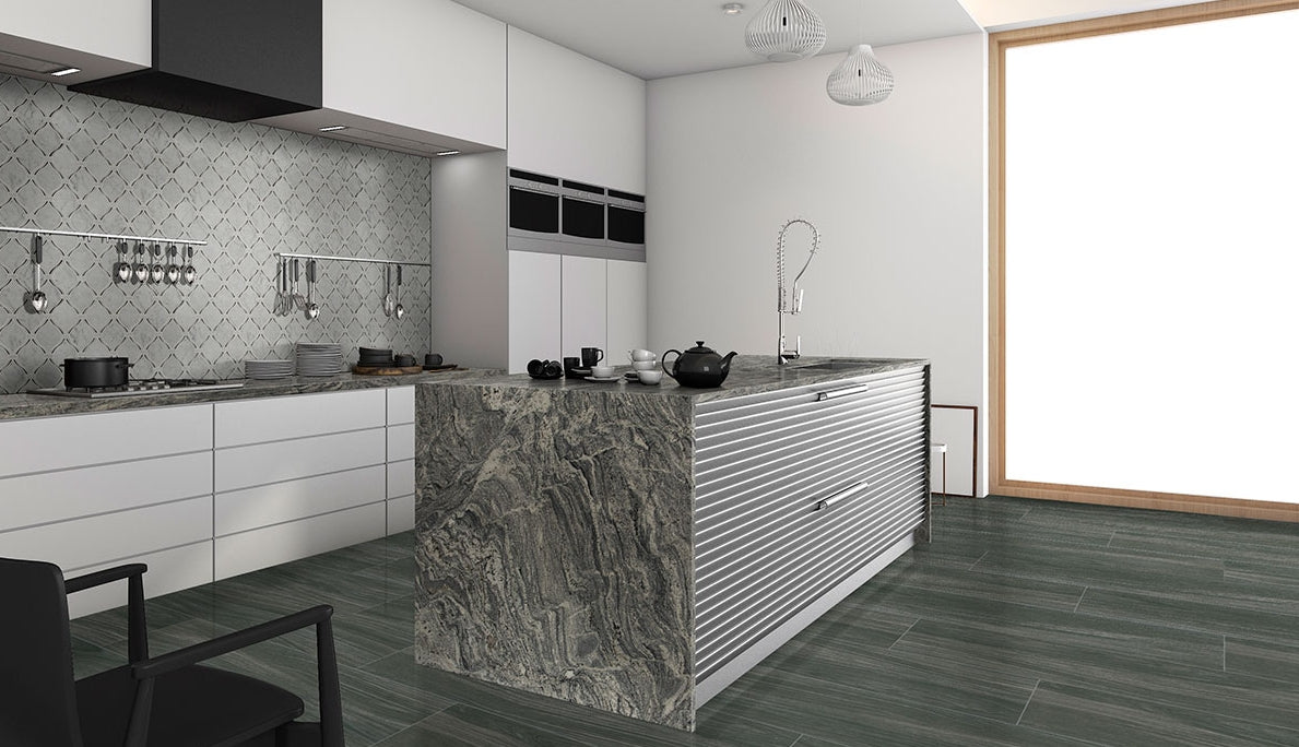 Braxton Midnight Porcelain Wood Tile