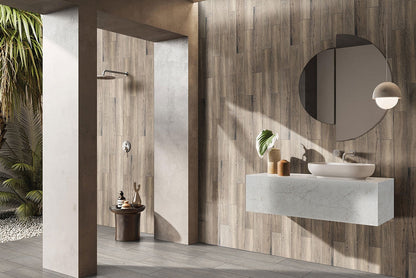 Caldera Grigia Porcelain Wood Tile