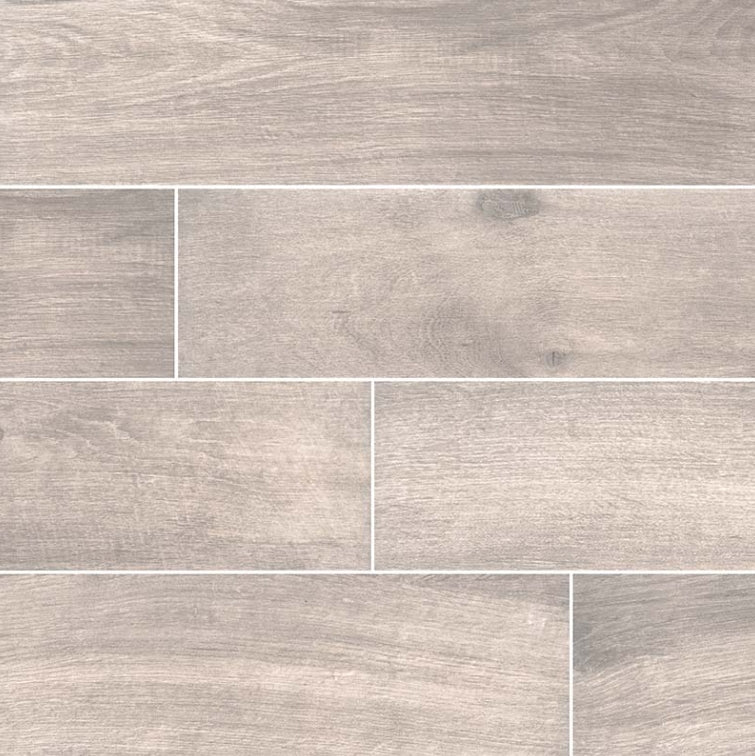 Cottage Smoke Porcelain Wood Tile