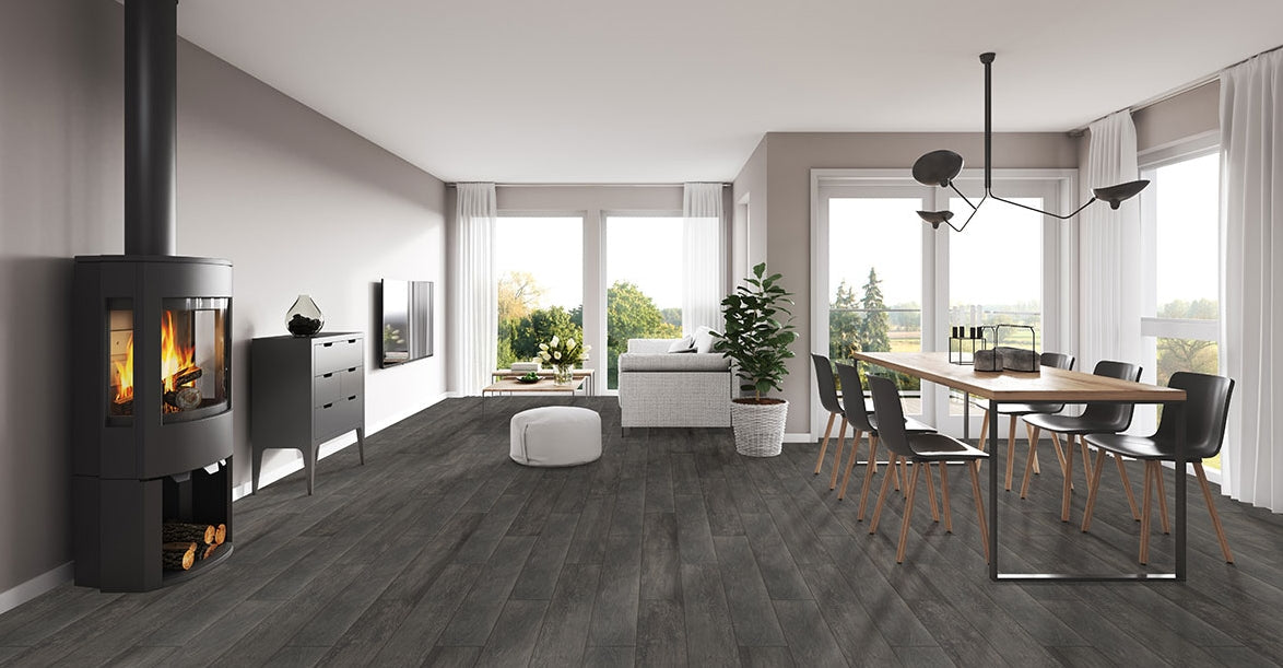 Upscape Nero Wood Look Tile